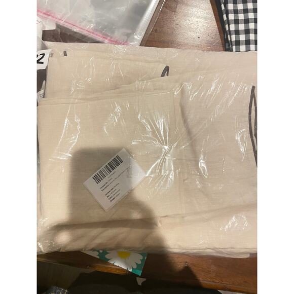 Quince European Luxury Linen Duvet Cover king Oat NWOT #94 - Picture 6 of 6